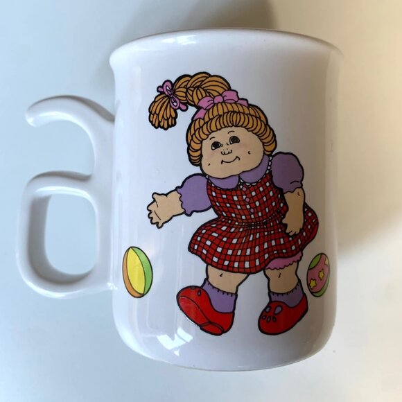 Vintage Cabbage Patch Kids Mug – 1980s OAA Inc, Collectible Ceramic Cup, Retro - Picture 1 of 4